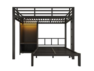Lit superposé 2x120x200 cm MODENVIE coloris noir