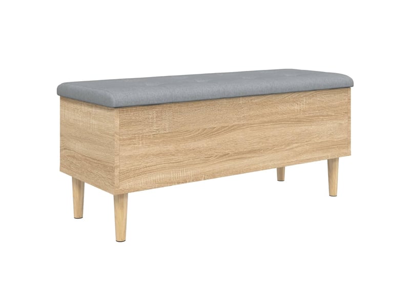  Banc chambre, banc de rangement chêne sonoma 102x42x46 cm bois d'ingénierie  - Conforama A