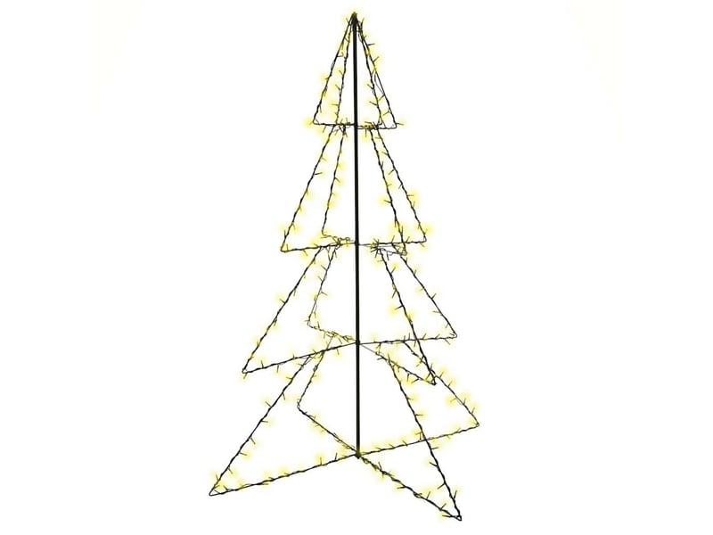  Arbre de noël, sapin de noël cône 240 led d'intérieur-d'extérieur 115x150 cm  - Conforama A