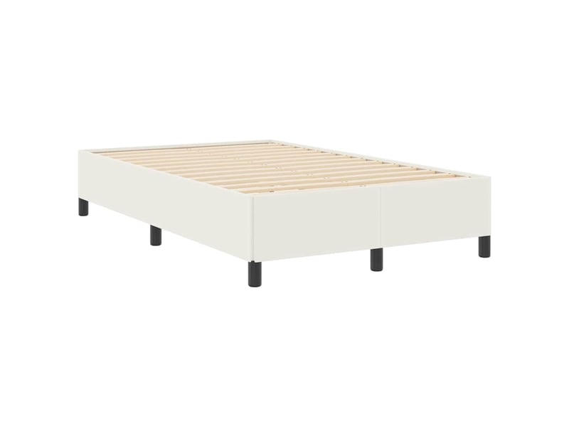  Lit double- lit adulte -  lit à lattes crème 120 x 200 cm tissu en velours côtelé  - Conforama C