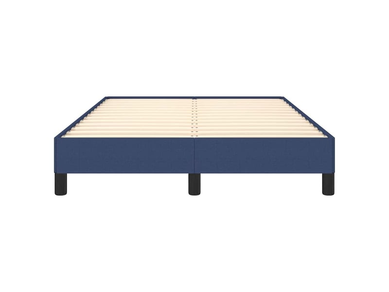  Lit double- lit adulte -  cadre de lit sans matelas bleu 120x190 cm tissu  - Conforama D