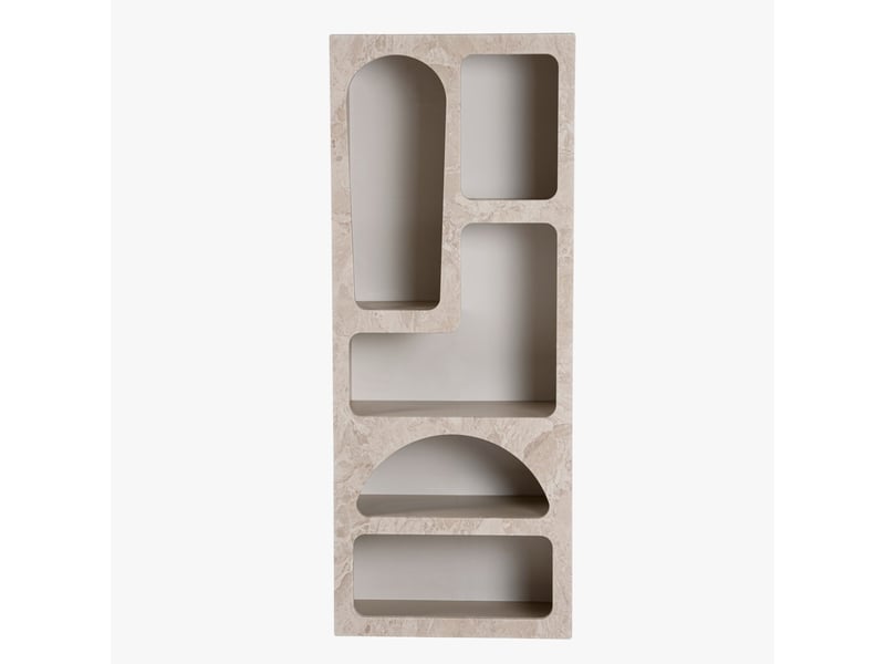  Bibliothèque avec 5 niches beige  - Conforama A