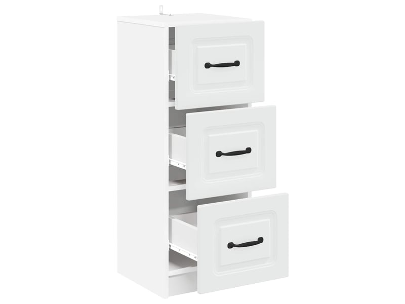  Armoire à tiroirs, rangement bureau blanc 33 x 34,5 x 87 cm bois d'ingénierie shl2380  - Conforama E