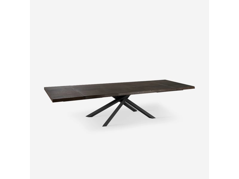 Table extensible en chêne plaqué 160240x90 blake - bois neutre - Conforama C