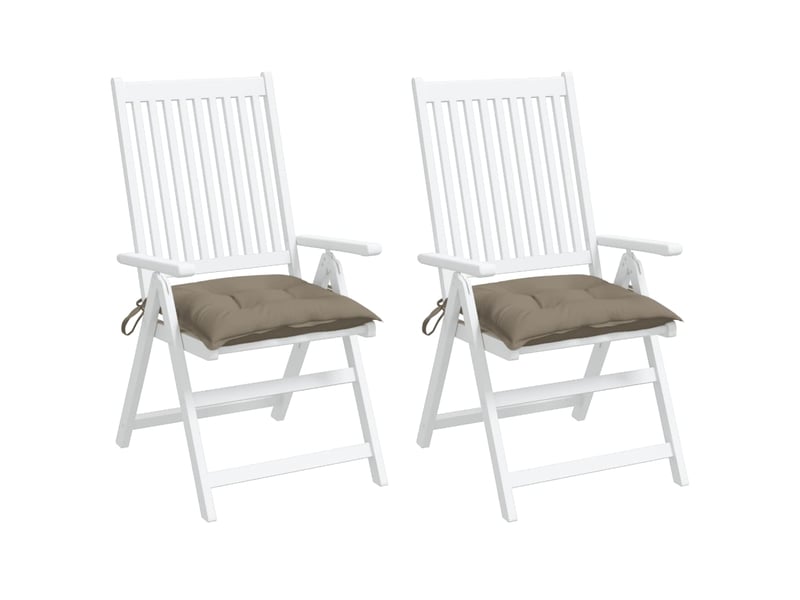  Lot de 2 coussins de palette, coussins de canapé taupe 50x50x7 cm tissu oxford cf59619  - Conforama D