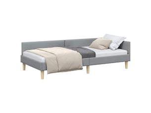 Lit simple 80x200 cm coloris gris