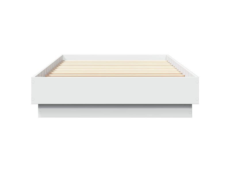  Lit simple- lit adulte -  cadre de lit avec led blanc 80 x 200 cm bois d'ingénierie  - Conforama D