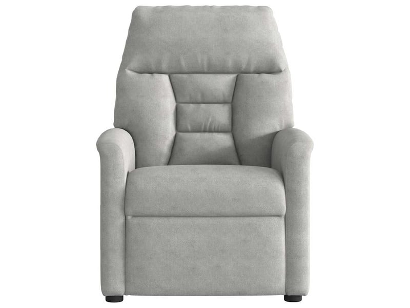  Vidaxl fauteuil inclinable électrique gris clair tissu microfibre  - Conforama E