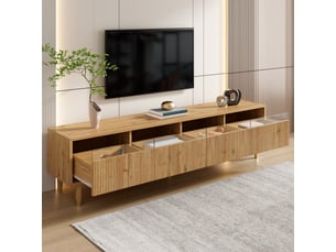 Meuble tv coloris bois clair 178 cm <strong>HAUSS SPOLE</strong>  <strong></strong>