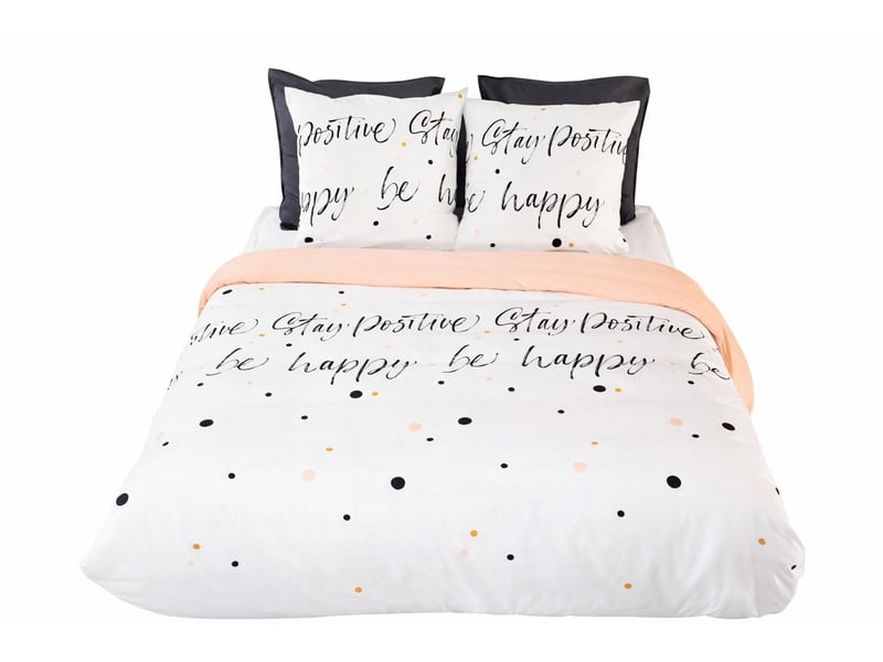 Parure de lit be happy PAR_POSITIVE140 - Conforama E