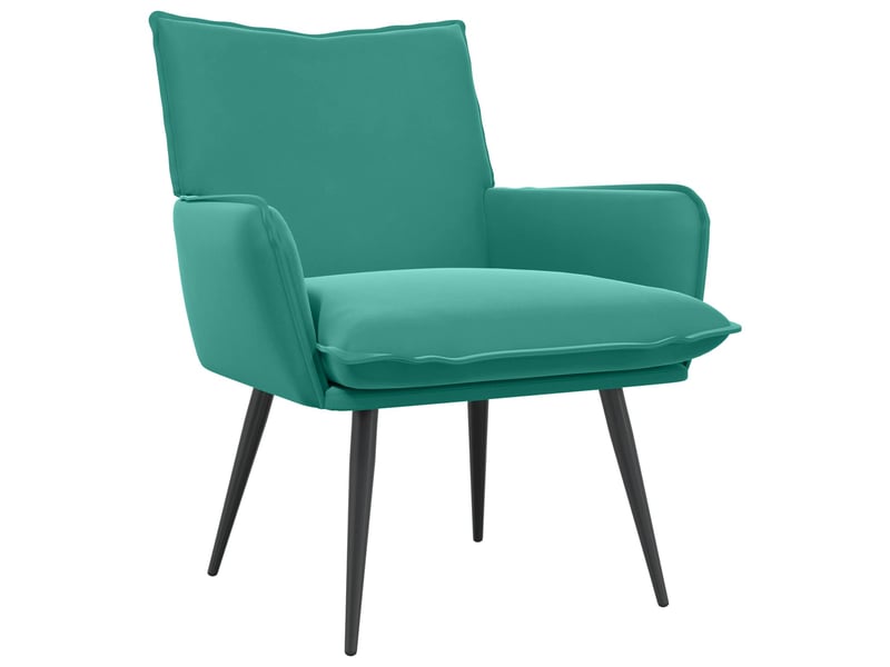 Vidaxl fauteuil turquoise velours - Conforama A