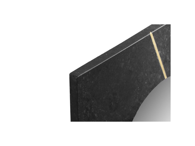  Miroir mural en marbre dexter 41cm noir  - Conforama C