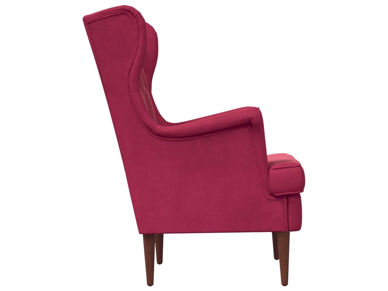  Vidaxl fauteuil bordeaux velours  - Conforama E