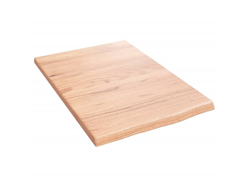 Comptoir de salle de bain, plan de travail marron clair 40x60x2 cm bois traité cf65825 - Conforama A