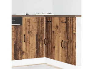 Meuble de rangement, armoire de cuisine kalmar vieux bois bois d'ingénierie shl7928