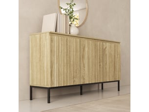 Buffet    <strong>DESIGN AMEUBLEMENT</strong> <strong>Logan</strong> - 150 cm coloris bois clair 