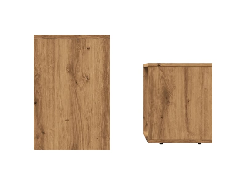  Tables basses gigognes 2 pcs | table de salon chêne artisanal bois d'ingénierie  - Conforama E