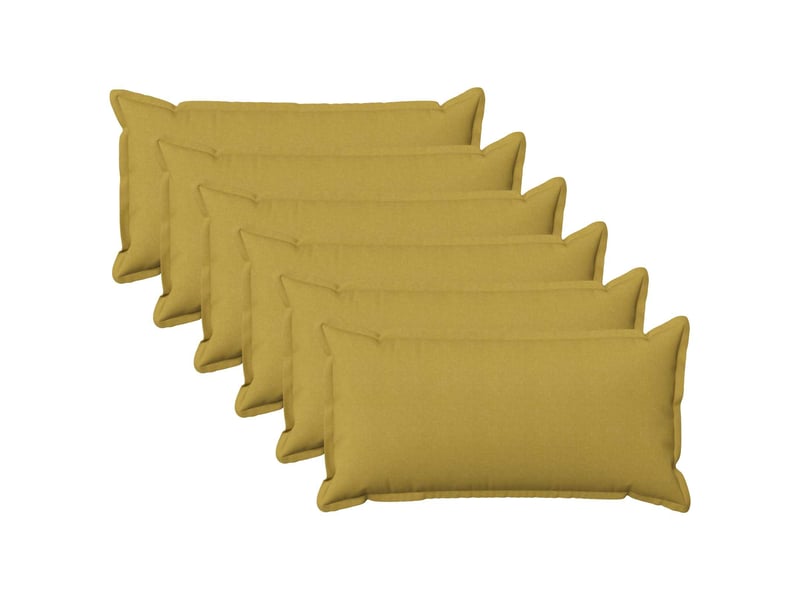 Lot de 6 coussins, coussins décoratifs houten vert clair lin synthétique cf56559 - Conforama B