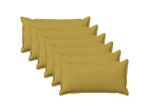 Lot de 6 coussins, coussins décoratifs houten vert clair lin synthétique cf56559