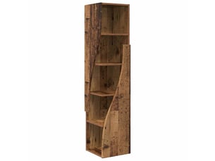 Meuble d'angle, meuble de rangement salon 32x32x140cm bois d'ingénierie bois ancien
