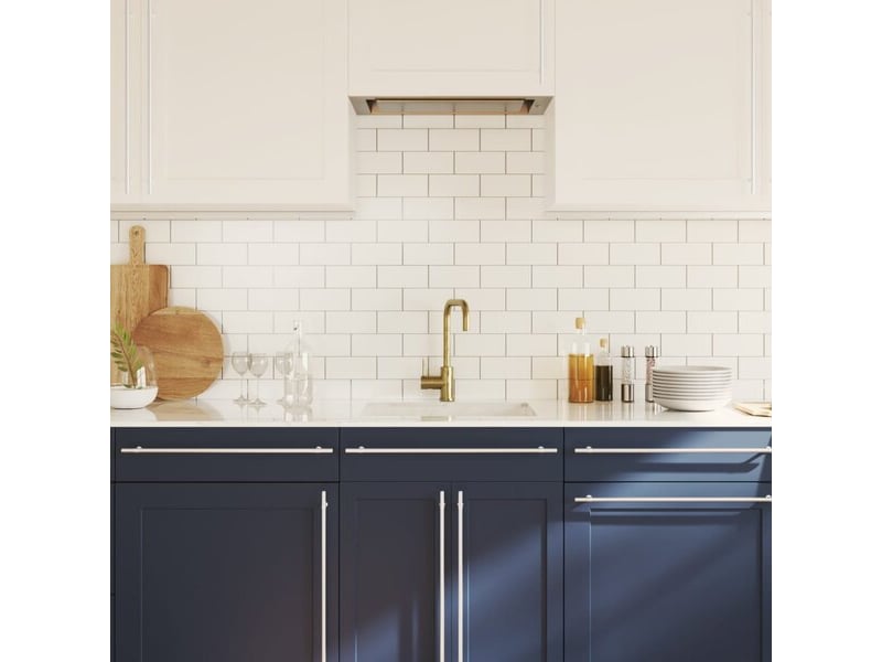  Poignées d'armoire, 20 pièces, argentées, en acier inoxydable cfe1668575  - Conforama B