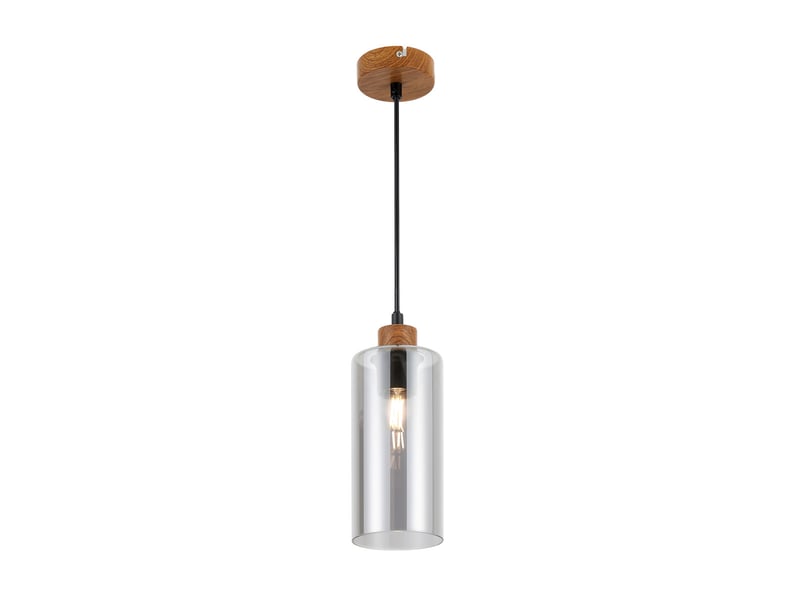  Italux naster suspension mince en bois noir  - Conforama B