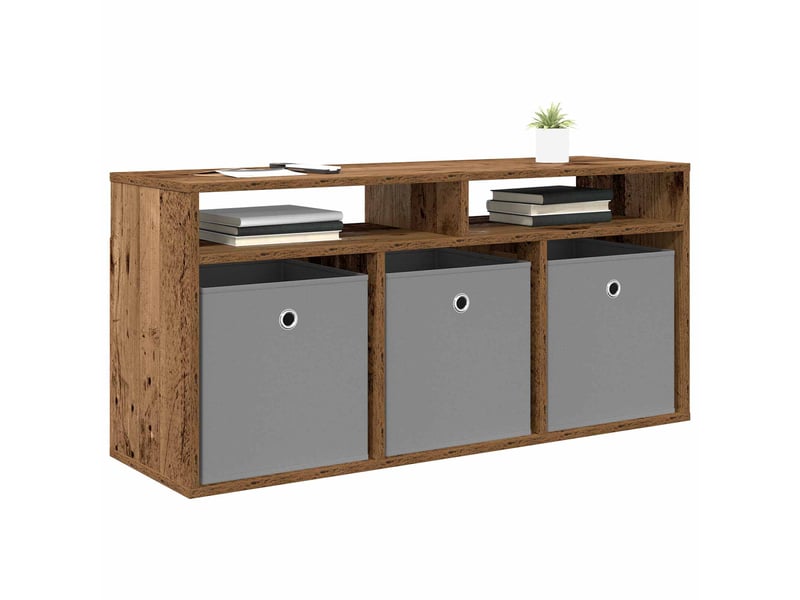 Armoire de rangement bureau avec tiroir bois ancien 102x32x48,5 cm - Conforama C