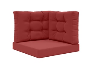 Coussin de canapé d'extérieur, coussin de chaise polyester bordeaux 60 x 60 cm cf54047