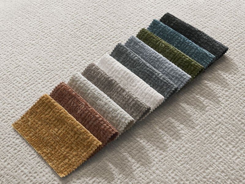  Bobochic canapé droit fixe 3 places leopold tissu texturé avec pouf beige  accoudoir droit LEOPOLD - Conforama C