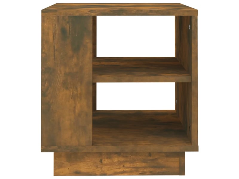  Table basse | table de salon chêne fumé 40x40x43 cm bois d'ingénierie  - Conforama D