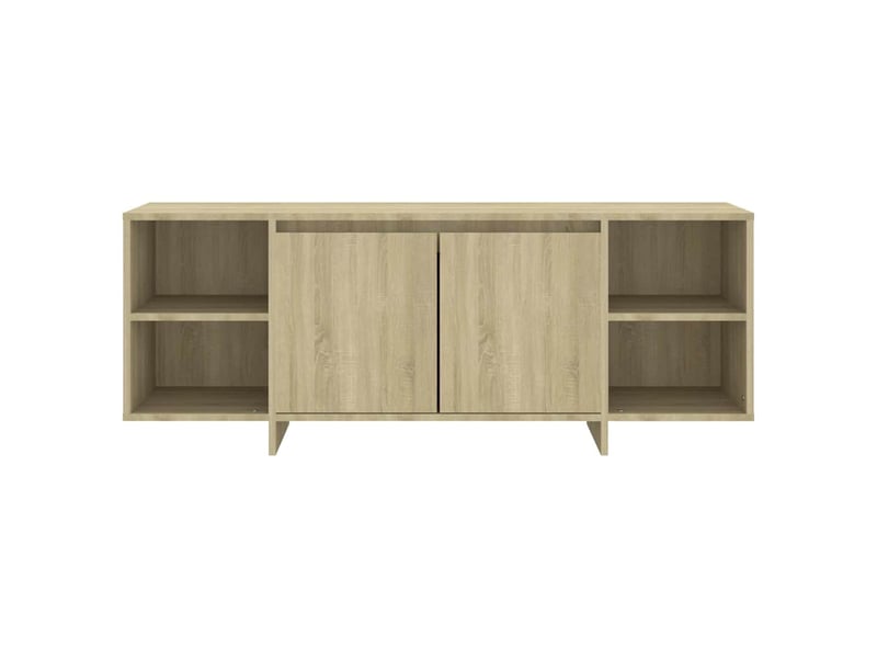  Meuble tv - banc tv - meuble de rangement chêne sonoma 130x35x50 cm bois d'ingénierie  - Conforama E
