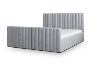 Lit coffre 160x200 cm <strong>MASSENO</strong>  <strong></strong> coloris gris