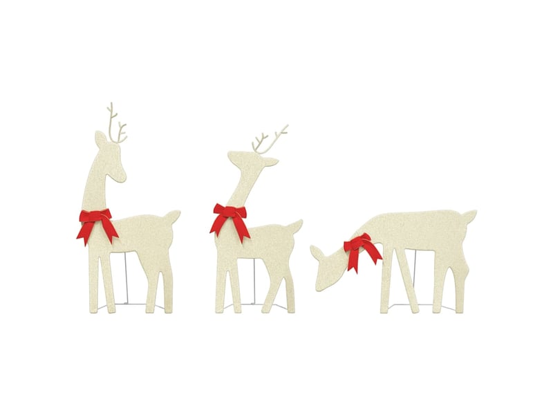  Éclairage de noël, décoration de noël renne 3 pcs 90 led blanc chaud cf61999  - Conforama D