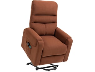 Fauteuil relax électrique  <strong>BEAOK</strong> Polyester marron