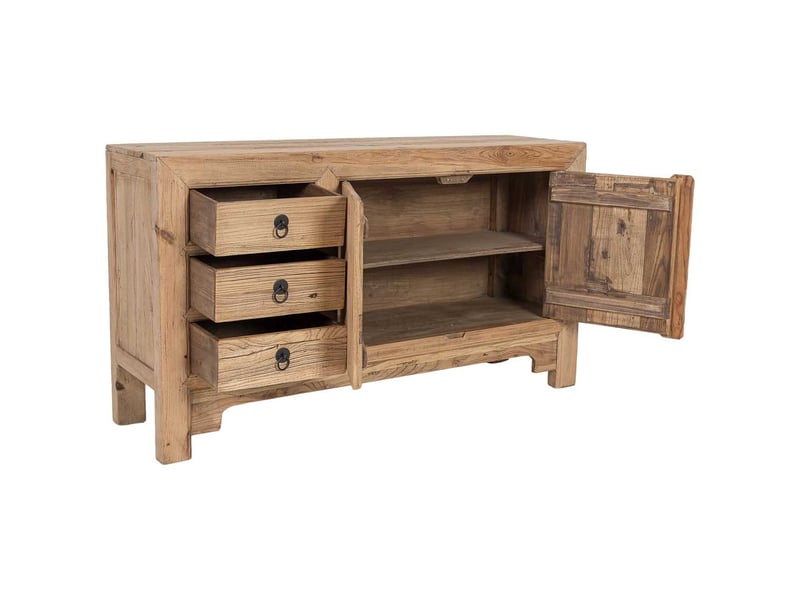  Buffet beige en bois 145x40x81 cm h  - Conforama E