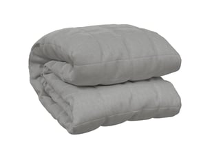 Couverture lestée adulte gris 135x200 cm 6 kg tissu shl11966