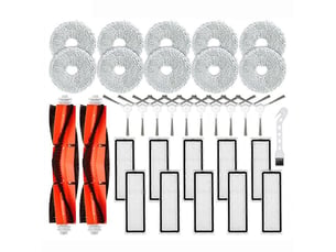 33pcs accessories kit for robot vacuum s10+ s10 plus b105 main side brush hepa filter mop rag cloth parts