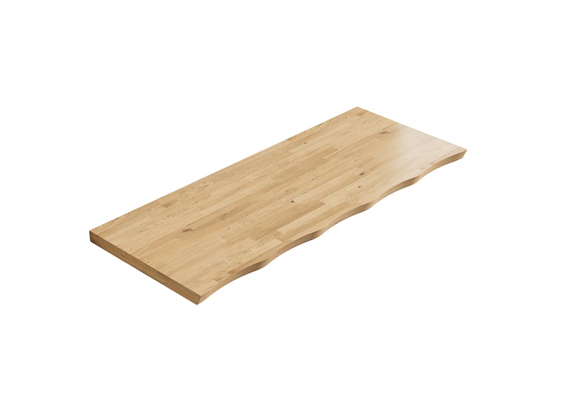  Étagère en bois massif, 120 cm, couleur naturelle, pour une utilisation individuelle ou en combinaison avec des meubles.  - Conforama A
