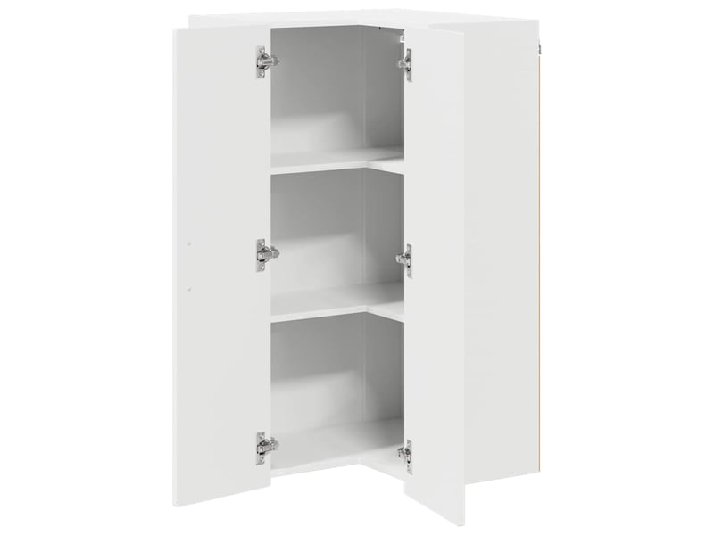  Meuble mural de cuisine, armoire d'angle cuisine porto blanc 57x57x100cm  - Conforama E