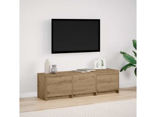 Meuble tv coloris marron 140 cm <strong></strong> <strong></strong>