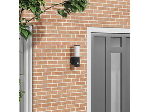 Applique murale extérieure noir 15x7,5x33 cm shl43667