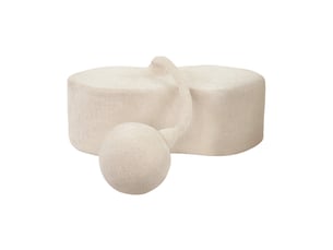 Pouf / repose pied gris