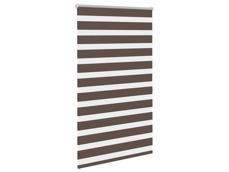 Store vénitien zebra, store de fenêtre 100,9 x 175 cm, largeur du tissu 96,7 cm, couleur café cf48198 - Conforama C