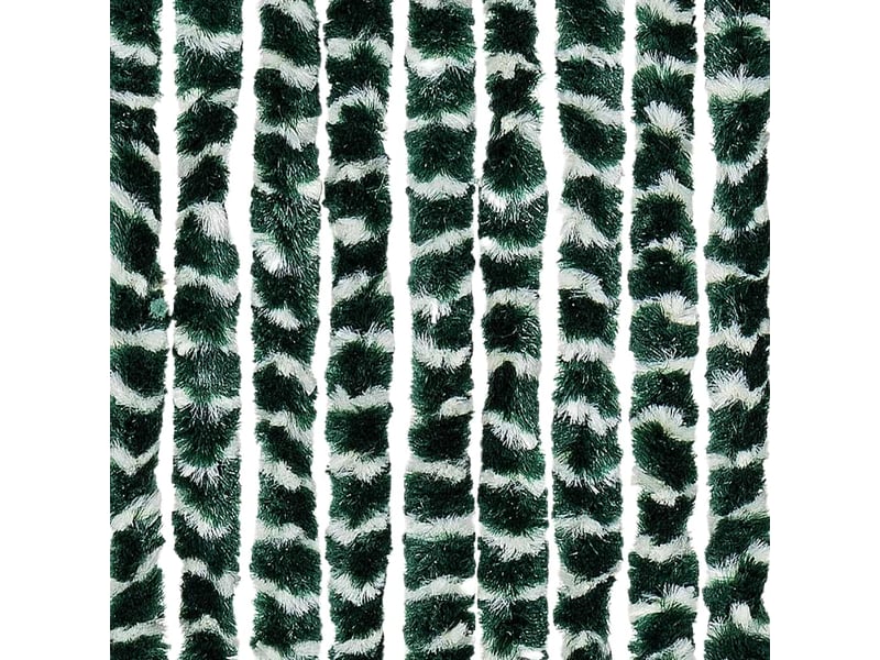  Rideau anti-mouches, moustiquaire vert et blanc 56x200 cm chenille cf43587  - Conforama E