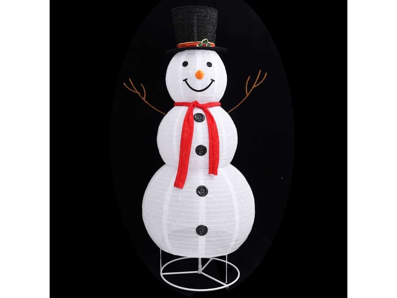  Figurine de bonhomme de neige de noël à led tissu 180 cm  - Conforama D