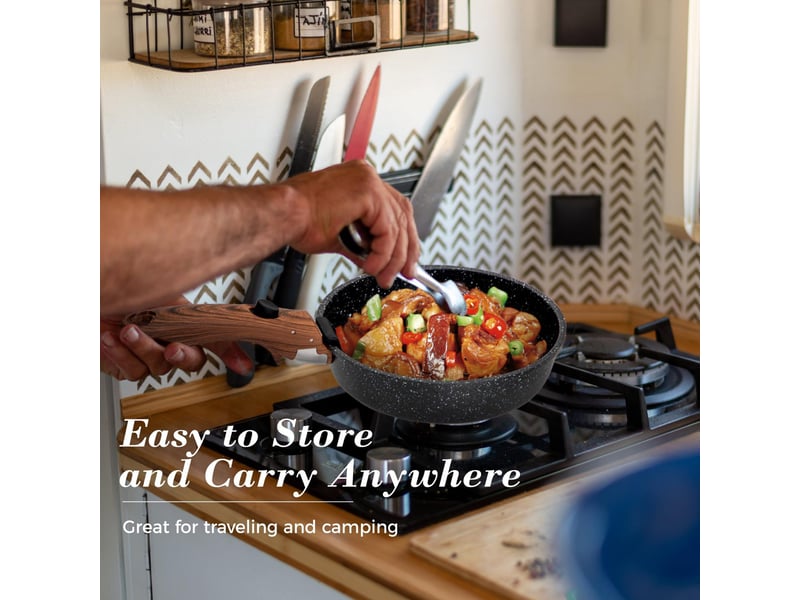  Lot de 9 casseroles et poêles – poêle à frire incluse  - Conforama D