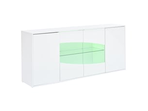 Buffet 4 porte(s)  0 tiroir(s) MODENUIT   - 160 cm coloris blanc 