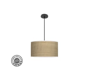 Suspension fabrilamp moda noir canisse clair 2 x e27 ø 40 cm