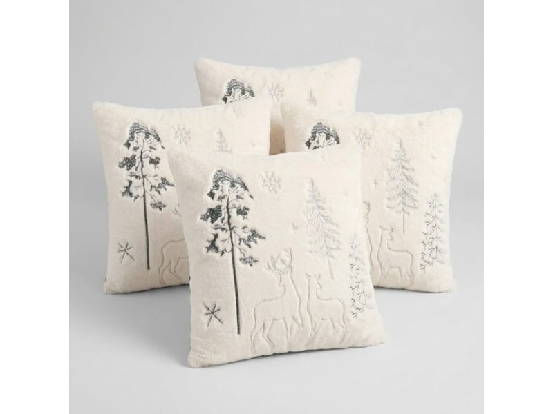 Coussin décoratif avec renne déhoussable 45x45 cm trysil  - Conforama A