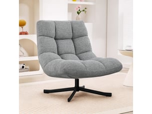Fauteuil fixe pivotant <strong>HAUSS SPOLE</strong> <strong></strong> Polyester gris vendu A l'unité